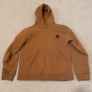 Carhartt Boys Brown Hoodie Youth Size Large (14-16) Kids Hooded Sweatshirt